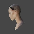 Mythical Fantasy Game And Movie Character With Horns Scaly Skin And Yellow Eyes