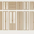 Various Styles Of Beige Cabinet Doors With Glass Panels Wooden Frames And Drawer Designs