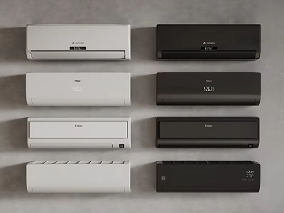 modern indoor air conditioner wall-mounted air conditioner 3d model