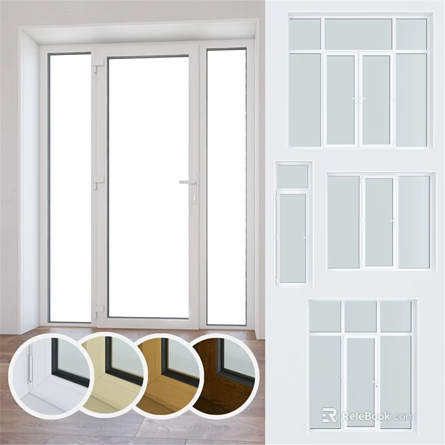 Casement Windows Modern Design With Multiple Color Options For Home Installation 3d model 
