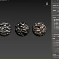 Artistic Pebble Sphere Construction With Diverse Stone Sizes And Natural Texture