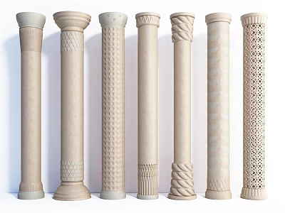 Modern pillar decoration column 3d model
