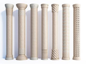 Modern pillar decoration column 3d model