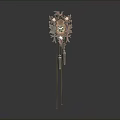 Traditional Wooden Cuckoo Clock Electronic Appliance With Carved Design And Pendulum Bells