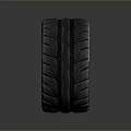 Automotive Parts High Performance Tire With Black Wheel Rim And White Lettering