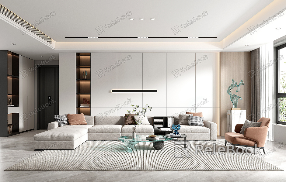 modern living room model