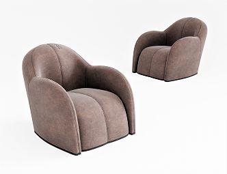 Modern Single Sofa Plush Sofa Casual Sofa Leisure Chair Sofa Chair Ass Sofa Armrest Sofa 3d model