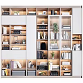 Modern Bookcase Simple Storage Bookcase 3d model