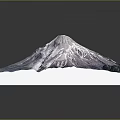 3D Rendered Snowy Mountain Landscape With Detailed Texture And White Snow Cover