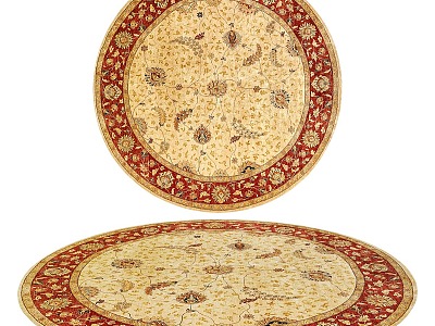 Round Carpet Nordic Ethnic Style Large Area Crystal Velvet Persian Carpet Turkish Bedside Living Room Tea American Style Retro European Style Ethnic Style Living Room Country Simple model