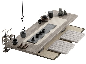 Japanese Tea Table 3d model