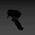 Realistic Woodpecker Taxidermy Specimen Perched On Natural Branch