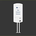 Total Healthcare Solutions White Sanitizing Device With Stand For Medical Facilities