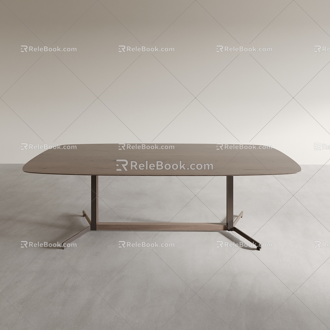 Dining Table Tea Table Office Desk Long Table Square Table 3d model