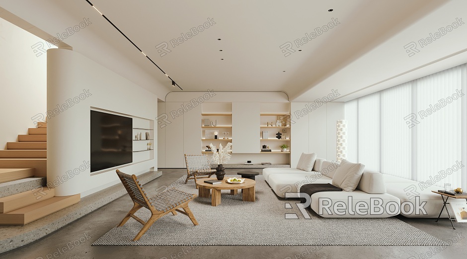 Modern Living Room Minimalist Living Room model