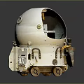 Spherical Hull Underwater Vehicle With Mechanical Components And Wheels For Exploration