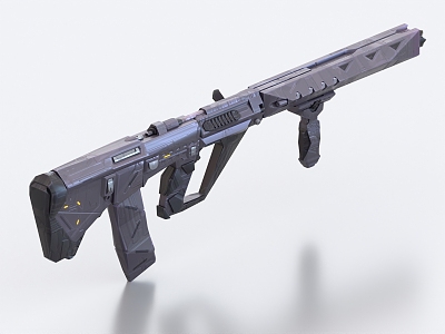 Assault Rifle Automatic Rifle Weapon Firearms Science Fiction Rifle Science Fiction Gun model