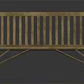 Classic Wooden Outdoor Bench With Armrests Ideal For Garden Patio Seating Area