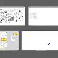 Different Whiteboard Surfaces With Hand Drawn Charts Sticky Notes And Blank Spaces