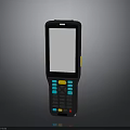 Handheld Daily Use Device With White Screen Colored Buttons And Yellow Side Keys