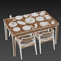 Assorted Food Dishes On Wooden Dining Table With Pizza Pasta Meat And Beverages