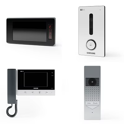 Samsung Doorbell System With Video Intercom Keypad Camera And Indoor Monitor 3d model