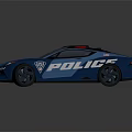 State Police Car With Modern Design Emergency Lights And Functional Features