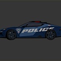 Modern Police Car Police Car Police Car 3d model