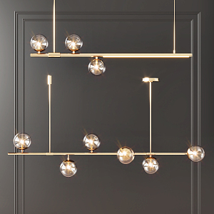 Modern chandelier 3d model