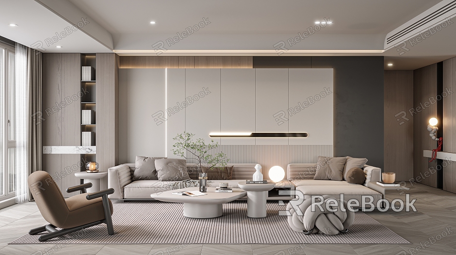 modern living room model