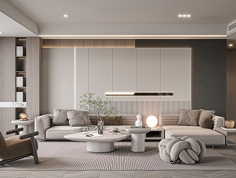 modern living room 3d model