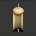 Golden Alarm Clock With Roman Numerals Dual Bells On Dark Background And Reflection