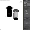 Modern White and Black Downlights Spotlights for Indoor Ceiling Lighting Fixtures