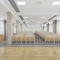 modern classroom 3d model