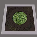 Tree Pit Design With Square Frame Circular Grass Center And Decorative Rings