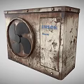 Air conditioning external machine external machine air conditioning external air conditioning compressor outdoor machine outdoor compressor low face number low model simple model game video level super realistic 3d model