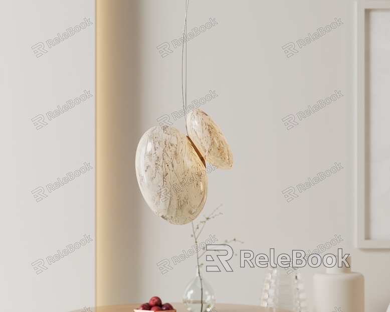 Modern chandelier cream marble chandelier model