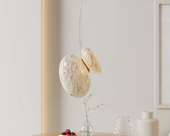 Modern chandelier cream marble chandelier 3d model