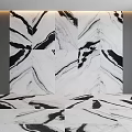 Marble Wall And Floor Tiles With Black White Vein Pattern For Modern Interior Design