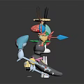 Colorful Fantasy Creature And Character Figures With Diverse Vibrant Designs