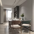 Modern Minimalist Open Living And Dining Room With Elegant Neutral Tone Cozy Home Interior Design