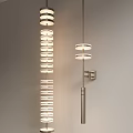 Modern Wall Light With Multiple Circular Rings And Metal Bracket Design For Indoor Decoration