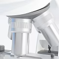 modern microscope 3d model
