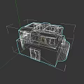 Future Architecture Modern Design With Orange Black Color Solar Panels And Modular Structure
