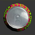 Dark Energy Cherry Charge Energy Drink Can With Vibrant Pink Green Design