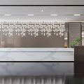 Modern Front Desk 3d model
