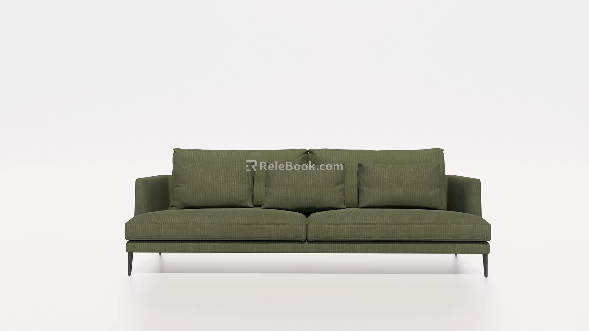 Modern double sofa multiplayer sofa 3d model
