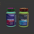 Greenfit Berberine And Collagen Dietary Supplement Bottles For Health Support