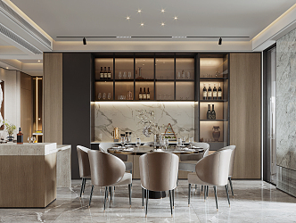 Modern Restaurant 3d model