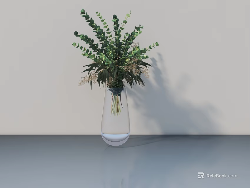 Modern Swing Door Design With Glass Panel And White Frame For Interior 3d model